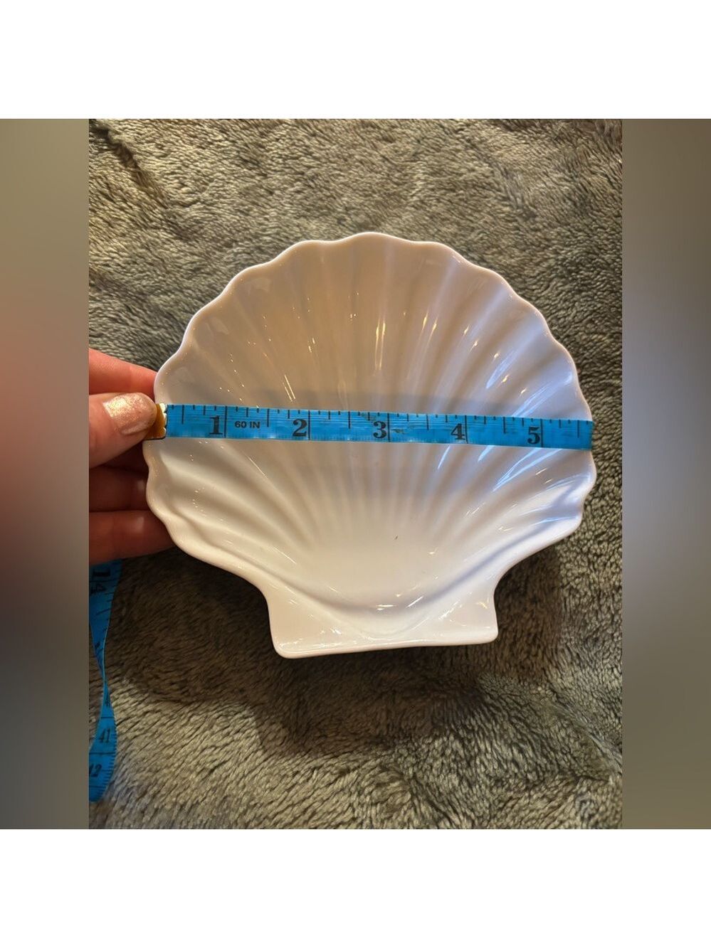 CERAMIC Clam Shell Bowl Set of 3 Fancy Ocean Inspired Beach Dinner Party Seafood - Picture 12 of 12